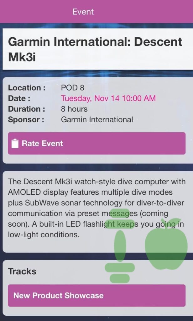 A supposed leaked preview for an event centred on the Descent Mk3i wearable. (Image source: Gadgets & Wearables)