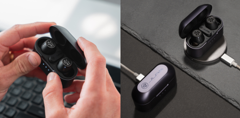 The Epic Lab Editions have both wired and wireless charging. (Source: JLab)