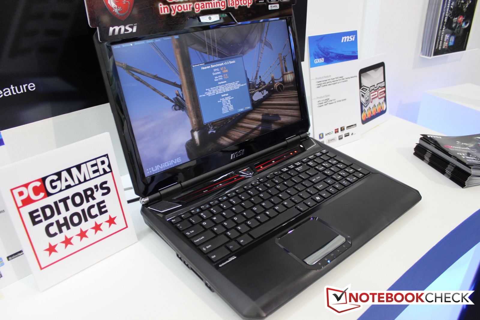 MSI unveils GX60 notebook with AMD A10-4600M APU and new CR/CX Series