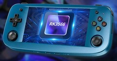 The Anbernic RG503 has a 4.95-inch AMOLED display and an RK3566 SoC. (Image source: Anbernic)