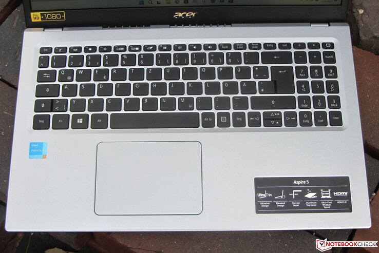 Input devices of the Aspire 5