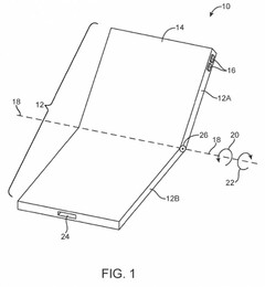 A fresh Apple patent shows it is still working hard on making a foldable smartphone. (Source: CNET/USPTO)