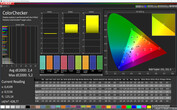 CalMAN: Colour accuracy – Normal colour profile, sRGB target colour space