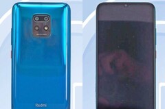 The Redmi Note 10 is expected to feature a MediaTek Dimensity 820 SoC and OLED panel. (Image source: TENAA/@xiaomishka)