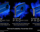 AMD's Radeon Pro WX series will be available for purchase November 10th and 18th. (Source: AMD)
