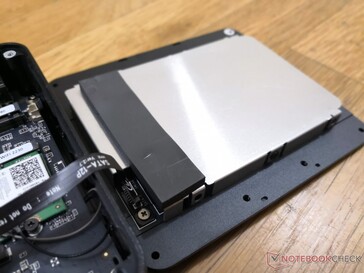 Users can add a secondary 2.5-inch SATA III drive. Note that the caddy can accept 7 mm drives only and not 9.5 mm