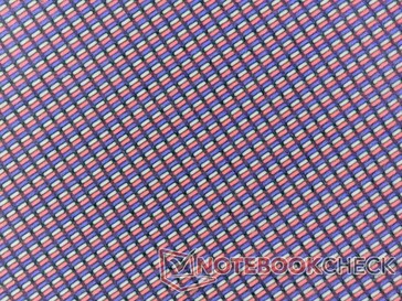 Subpixel array is underneath a thick layer of protection for increased endurance. The drawback, however, is a grainier picture