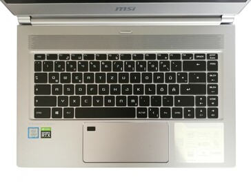 MSI P65 Creator 9SF - keyboard