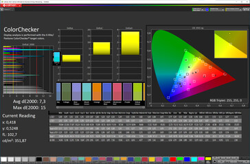 Colors (color mode: Cool, target color space: sRGB)