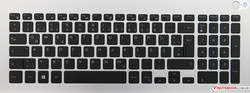 Keyboard of the Dell Inspiron 17-7786