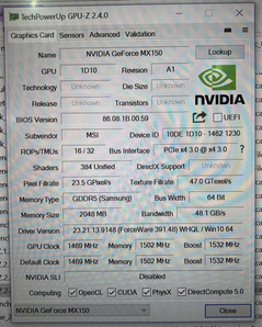 Fast 1D10 GeForce MX150