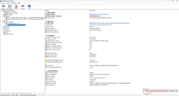 Nvidia GeForce RTX 4050 HWInfo summary