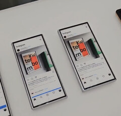 Samsung revealed various Galaxy Z Fold prototypes in late summer 2023. (Image source: @raywongy)