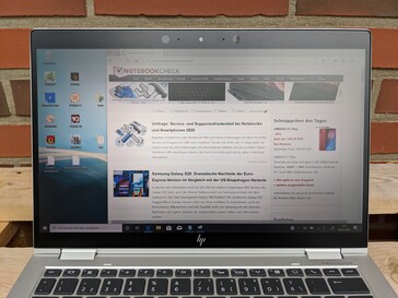 HP EliteBook x360 1030 G4 - outdoor use in the shade, no Sure View
