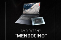 AMD Mendocino Ryzen 3 7320U has surfaced on UserBenchmark. (Image Source: AMD)