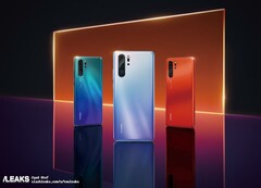 One of the &quot;official&quot; Huawei P30 and P30 Pro images. (Source: SlashLeaks)