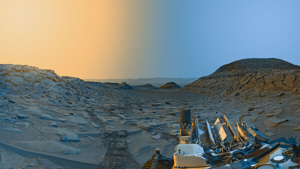 Curiosity's 'Postcard' of 'Marker Band Valley' (Provide: NASA)