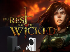 No Rest for the Wicked artwork with Xbox consoles below (Image source: Moon Studios, Microsoft Gaming with edits)