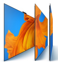 The Vision X65 is Huawei&#039;s first OLED TV. (Image source: Huawei via JD.com &amp; GSMArena)