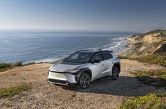 Toyota has revealed that the 2023 bZ4X SUV will be available at US dealers this Spring. (Image source: Toyota)