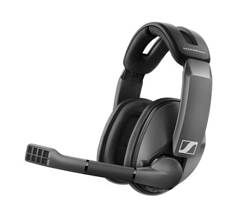 Sennheiser GSP 370 wireless gaming headset with microphone folded out (Source: Sennheiser)