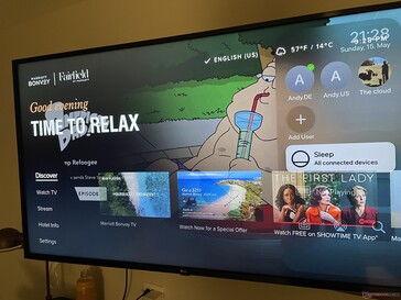 HDMI 2 on the LG hotel box is enabled. However, the menu entry for Direct Mode is missing. (Photo: Andreas Sebayang/Notebookcheck.com)