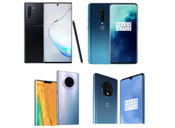 In review: Huawei Mate 30 Pro vs. OnePlus 7T Pro vs. Samsung Galaxy Note 10 vs. OnePlus 7T. Review devices provided courtesy of: Samsung Germany, OnePlus Germany and Trading Shenzhen.