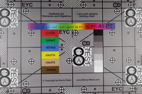 Photograph of test chart