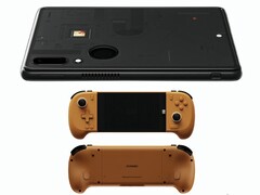 A render of the Ayaneo Gaming Pad and the telescopic controller designed for it. (Image source: Ayaneo - edited)