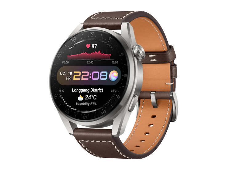 Huawei Watch 3 Pro with crown for improved usability when scrolling through menus and workout summaries