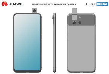 Both of the new alleged Huawei designs also benefit from displays with minimal bezels. (Source: LetsGoDigital)