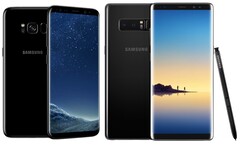 The Samsung Galaxy S8 and Note 8 will not receive an update to Android 10. (Image source: WhistleOut/edited)