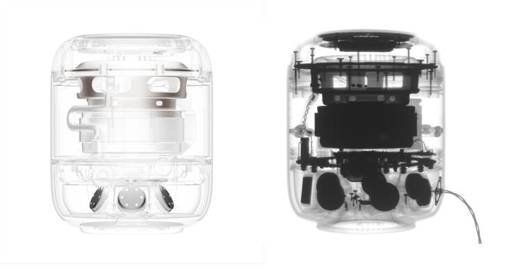 The HomePod 2 and HomePod, left to right. (Image source: Apple - edited)