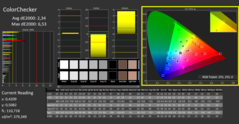 CalMAN ColorChecker calibrated (reference color space sRGB)