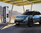 The Kia EV9 will come with 1,000 kWh complimentary charging in the US. (Image source: Kia)