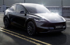 Like the Model 3 Highland, the 2024 Tesla Model Y facelift could introduce two new paint colors (Image: LaMianDesign)