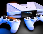 The PS5 concept console comes in white as well as black. (Image source YouTube)