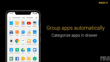 Apps are grouped according to their category for easy identification. (Source: Xiaomi)