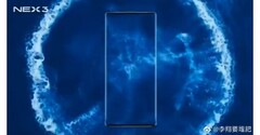 The latest Vivo NEX 3 teaser shows a device without any front-facing side bezels. (Source: Vivo)