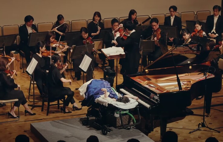 Yamaha celebrates the 200th anniversary of Beethovan's Symphony No. 9 while showcasing AI-assisted piano performances by disabled pianists. (Source: Yamaha)