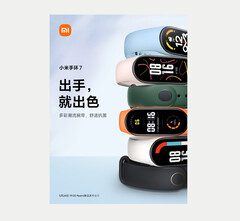 Xiaomi has teased the Band 7 in multiple colours. (Image source: Xiaomi)