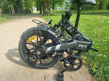 ... and the bike folded in half.