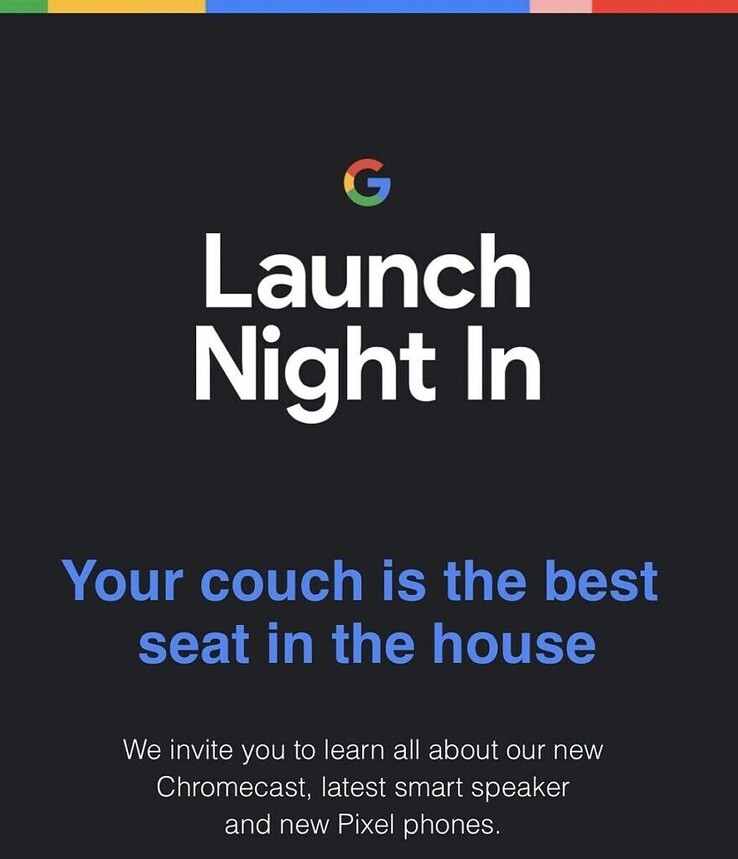 The Google launch invite. (Source: Twitter)