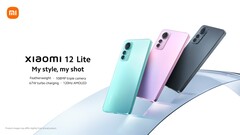 The Xiaomi 12 Lite 5G will come in at least three colours. (Image source: Xiaomi)