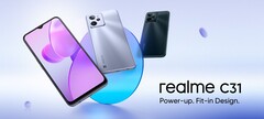 The Realme C31 has a 6.5-inch display and a large battery. (Image source: Realme)