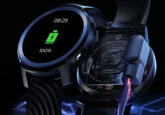 A new leak shows the Moto Watch 200 with a round display. (Image source: @_snoopytech_)