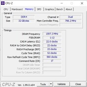 CPU-Z: Working memory