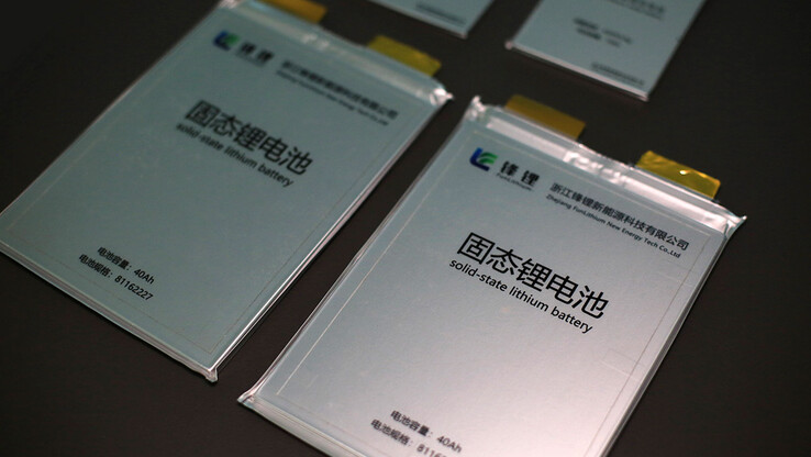 Some of the second-gen solid state battery packs (image: Ganfeng)