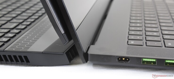 Left: Dell Alienware m15, Right: Razer Blade 15 Advanced Model