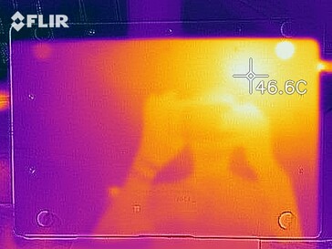 Photo of heat map under load - Bottom